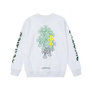 Chrome Hearts Green Crosses Crewneck Sweatshirts