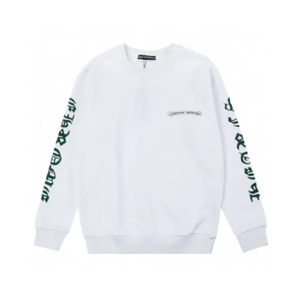 Chrome Hearts Green Crosses Crewneck Sweatshirts