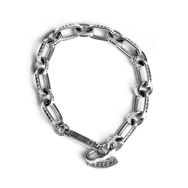 Inscribed Logo Chain Bracelet